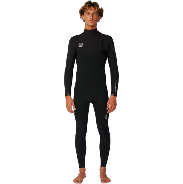 2027 Rip Curl Hombres Elasto 5/4mm Zip Free Neopreno 18VMFS - Black